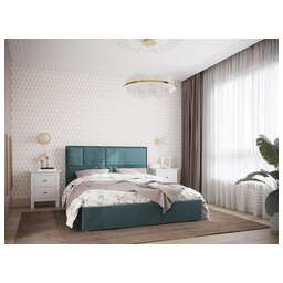 НК-МЕБЕЛЬ MADISON new кровать 1600х2000 Велюр Бирюзовый 72305908 (2 кор.)