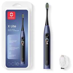 OCLEAN Электрическая зубная щетка X Lite N1801, насадки для щётки: 1 шт, цвет: синий [c01000625]