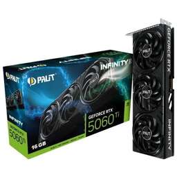 PALIT Видеокарта NVIDIA GeForce RTX 5060TI PA-RTX5060Ti INFINITY 3 16ГБ Infinity 3, GDDR7, Ret [ne7506t019t1-gb2061s]