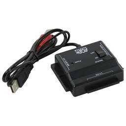 AGESTAR Адаптер-переходник для HDD FUBCP2 IDE SATA SATA пластик черный 2.5" 3.5" 5.25"