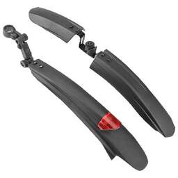 STELS Крылья 24"-26" XGNB-040, с габаритным огнем, пластиковые, чёрные, комплект 610214 LU088672