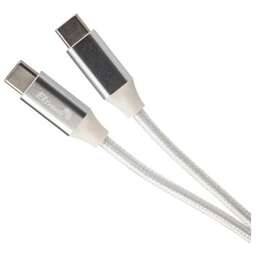 ELTRONIC Кабель Type-C to Type-C 2.0м ( 1-47) 3.0A/60W TPE оплетка (белый) в пакете