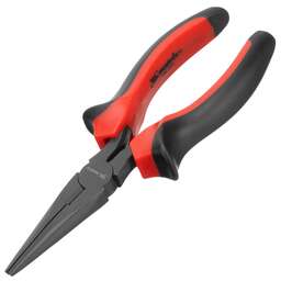 MATRIX Длинногубцы прямые Black Nickel, 160 мм, двухкомпонентные рукоятки 17158