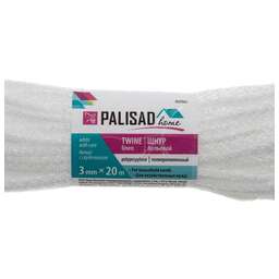 PALISAD HOME полипропиленовый с сердечником, 3 мм, L 20 м, белый, Home Palisad 937065