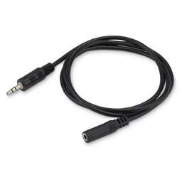 BURO Кабель-удлинитель аудио BAAC003-1 Jack 3.5 (m)/Jack (f) 1м. черный