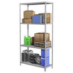 ПРАКТИК Стеллаж MS Standart 200KD/100x40/4 пол.:4 разборная 2000x1000x400мм серый (S24099244402)