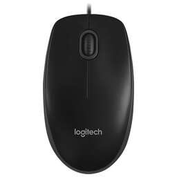 LOGITECH Мышь проводная B100 black (USB, оптическая, 800dpi, 2but) (910-006605)