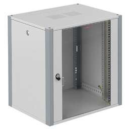 SYSMATRIX Шкаф коммутационный WP 6315.710 настенный, стеклянная передняя дверь, 15U, 600x720x350 мм