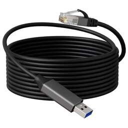 BURO Кабель BU-USB-C-LAN1000-2m, USB Type-C (m) (прямой) - RJ-45 (m) (прямой), GOLD , 2м, пакет, черный