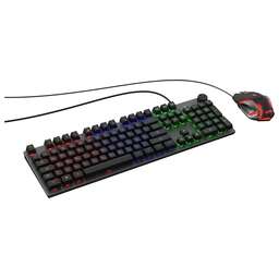 OKLICK Комплект (клавиатура+мышь) 500GMK, USB, проводной, черный [1546797]