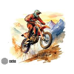 CACTUS Motobike 250x200x3мм (CS-MP-D12S)