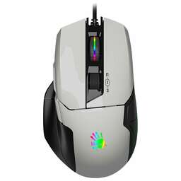 A4TECH Мышь проводная Bloody W70 Max, игровая, оптическая, USB, 10000dpi, белый и черный [w70 max (panda white)]