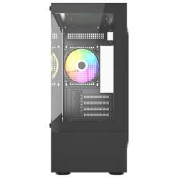 ACCORD Корпус ACC-285-02B черный без БП mATX 5x120mm 1xUSB2.0 1xUSB3.0 audio