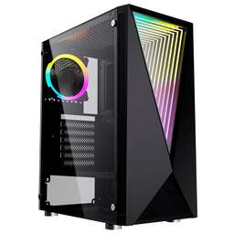 GMNG Корпус GG-CC100 черный без БП ATX 6x120mm 2xUSB2.0 1xUSB3.0 audio bott PSU