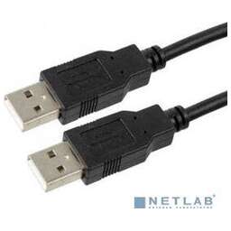 GEMBIRD Cablexpert Кабель USB 2.0 Pro , AM/AM, 1.8м, экран, черный, пакет (CCP-USB2-AMAM-6)