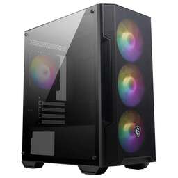 MSI Корпус MAG Forge M100A черный без БП mATX 2x120mm 2xUSB2.0 1xUSB3.0 audio bott PSU