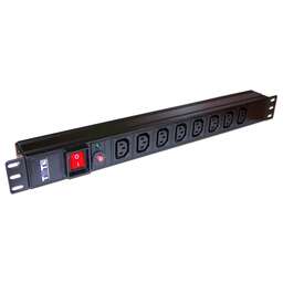 LANMASTER Блок распределения питания TWT-PDU19-10A8C3 гор.размещ. 8xC13 базовые 10A C14