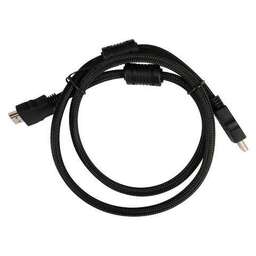 BURO Кабель аудио-видео HDMI (m) - HDMI (m), ver 1.4, 1м, GOLD, ф/фильтр, черный [hdmi-v1.4-1mc]
