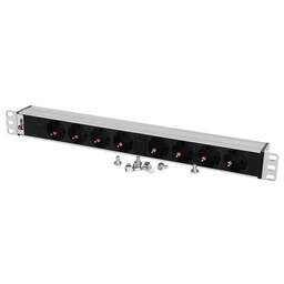 REM Блок распределения питания IP20 R-32-8S-I-440-K гор.размещ. 8xSchuko базовые 32A клеммная колодка