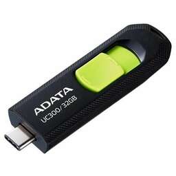 ADATA Флеш диск 32Gb USB Type-C, plastic case, black (ACHO-UC300-32G-RBK/GN)