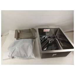 FABIA PROFI 40503 Мойка врезная 40х50см толщина 3,0х0,8 мм,глубина 200мм+ большой сифон с переливом+корзина (8749673)