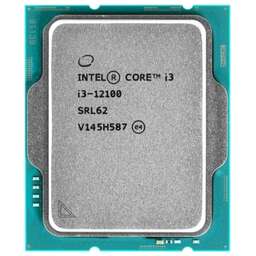 INTEL Процессор Core i3-12100 Alder Lake-S (LGA1700/3.3-4.3GHz/4C/8T/12MB/TDP-60-89WT/ОЕМ) (CM8071504651012_SRL62)