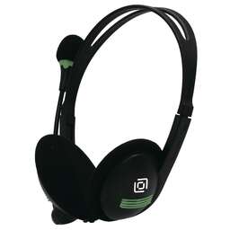 OKLICK Наушники с микрофоном Оклик HS-M100 черный 1.8м накладные оголовье (1532004)