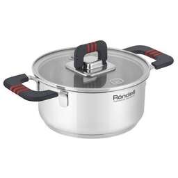 RONDELL Кастрюля 1.2л Stripes RDS-1636, нержавеющая сталь, с крышкой