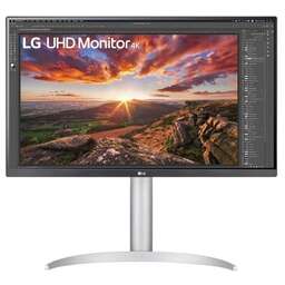 LG 27" Монитор UltraFine 27UP850K-W, 3840x2160, IPS, 2хHDMI, 1хDP, черный и серебристый