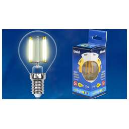 UNIEL (UL-00002369) LED-G45-5W/WW/E14/CL/MB GLM10TR