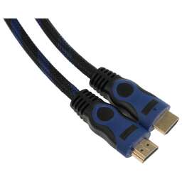 PREMIER Кабель соединительный аудио-видео 5-813BL, HDMI (m) - HDMI (m) , ver 1.4, 20м, ф/фильтр, черный/синий [5-813bl 20.0]