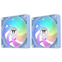 THERMALTAKE Вентилятор для корпуса CT120 Sync Hydrangea ARGB 120х120x25 голубой 4-pin 25.8дБ (упак.:2шт) (CL-F202-PL12BU-A) Ret