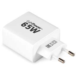 DIGMA Сетевое зар./устр. Pro DPW6B 65W 3.25A (PD+QC) 2хUSB-C/USB-A универсальное белый (DPW6B5GX12WH)