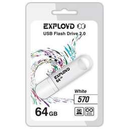 EXPLOYD 64GB 570 белый [EX-64GB-570-White]