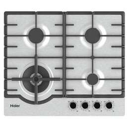HAIER Газовая варочная панель HHX-M64ROVX, 4 конфорки, нержавеющая сталь, серебристый