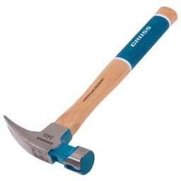 GROSS Молоток-гвоздодер, 680 г, угол 75, магнит, обрезиненная рукоятка AMERICAN HICKORY 10425