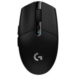LOGITECH Мышь беспроводная G304 Lightspeed, игровая, радио, оптическая, USB, 12000dpi, черный [910-005286]