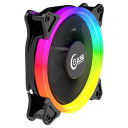 POWERCASE Вентилятор (PF1-3+4) 5 color LED 120x120x25мм (100шт./кор, 3pin + Molex, 1150±10% об/мин) Bulk