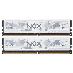 APACER Модуль памяти 32GB DDR5 6400 DIMM OC NOX White w/HS, kit 2x16GB CL32, 1.4V