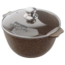 МЕЧТА 42806 со стеклянной крышкой. "Гранит brown" 2,0л