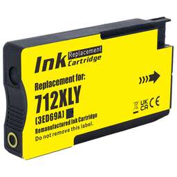 NV PRINT Струйный картридж 712 (NV-3ED69A) Yellow для HP DJ T210/T630 (29 мл) совместимый