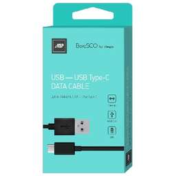 BORASCO Дата-кабель USB - TYPE-C 2А 1М черный (20545)