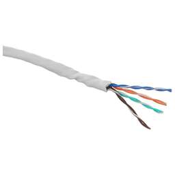 SUPRLAN Кабель сетевой информационный Median 01-0334-9 кат.5E UTP 4 пары 24AWG PVC внутренний 305м серый