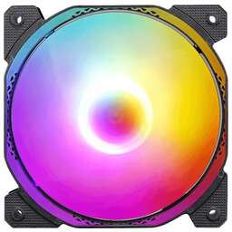 FORMULA Вентилятор для корпуса Cosmic 14BK RGB 140х140x25 черный 3-pin 4-pin (Molex) 22.3дБ (COSMIC 14BK FR) Ret