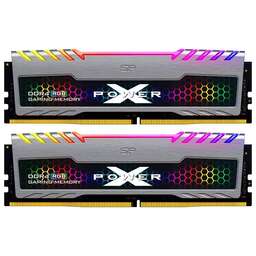 SILICON POWER Память DDR4 2x8GB 3600MHz SP016GXLZU360BDB Xpower Turbine RGB RTL Gaming PC4-28800 CL18 DIMM 288-pin 1.35В kit single rank с радиатором Ret