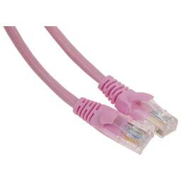 PREMIER Патч-корд PP12-1M/RO 1000Гбит/с UTP 4 пары cat.5E CCA molded 1м розовый RJ-45 (m)-RJ-45 (m)