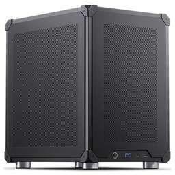 JONSBO Корпус miniITX C6, Mini-Tower, без БП, черный [c6 black]