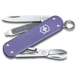 VICTORINOX Нож перочинный Classic SD Alox Electric Lavender (0.6221.223G) 58мм 5функц. подар.коробка