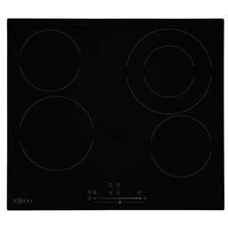 ZUGEL Электрическая варочная поверхность ZEH602B, конфорок: 4 шт., стеклокерамика, независимая, черный