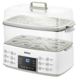 KITFORT Пароварка КТ-6431, белый и серый